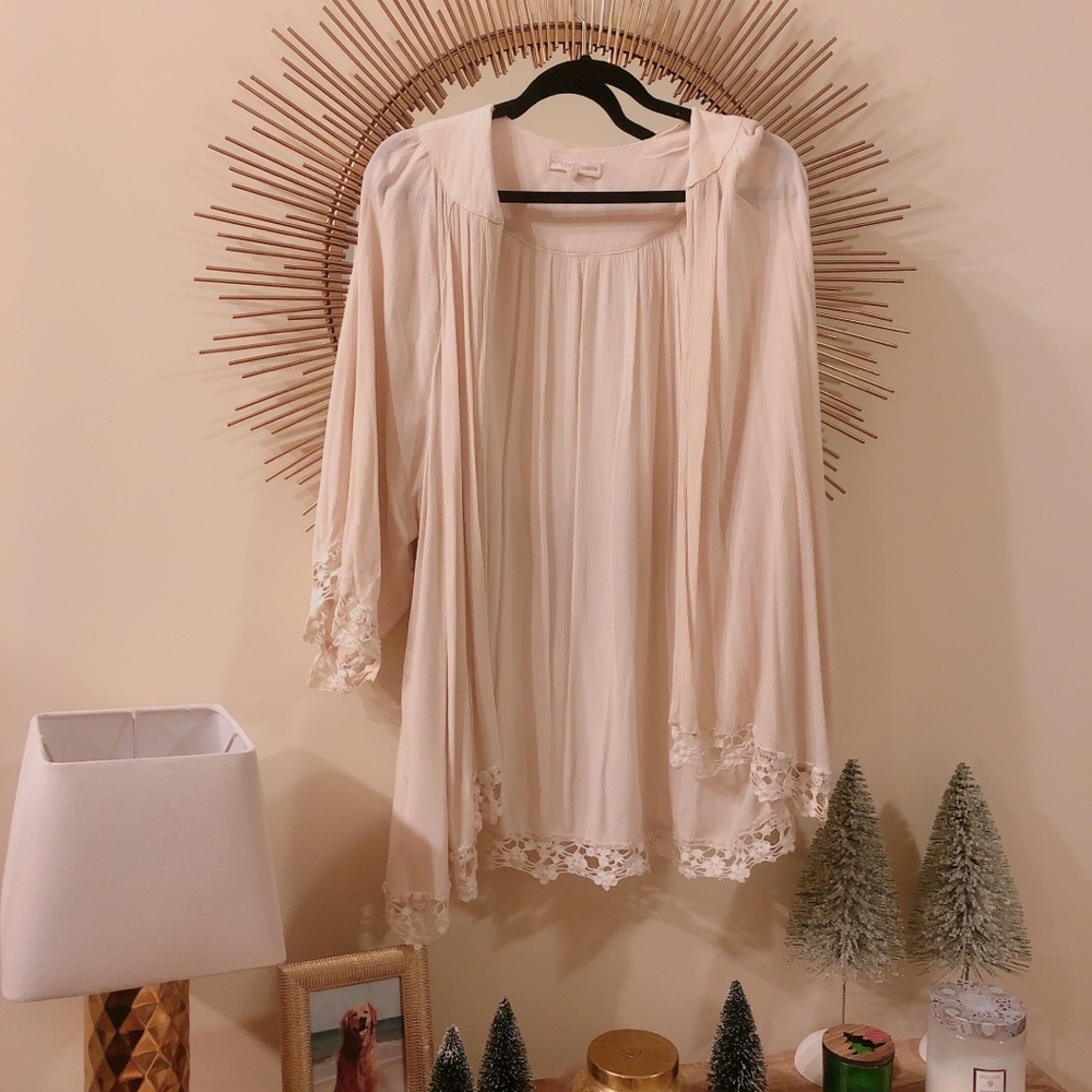 Cream Altard State Kimono / Sweater